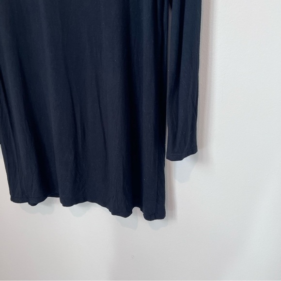 Soma Women's Black Super Soft Long Sleeve Tunic Top Shirt Neck Detail Medium - Picture 12 of 16